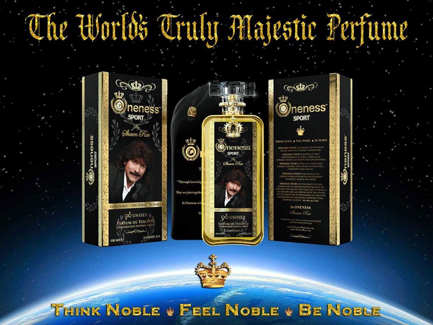 Oneness Sport Perfume Poster, The World's Truly Majestic Perfume, Think Noble, Feel Noble, Be Noble